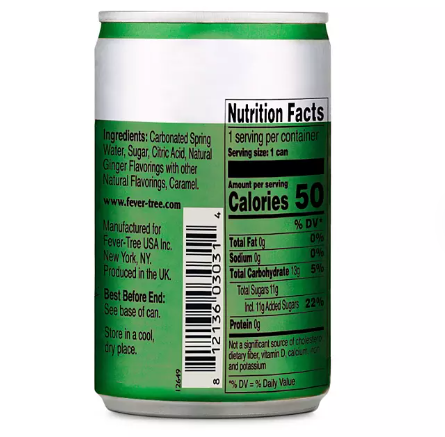 Fever-Tree Premium Ginger Ale (150 mL, 24 pk)