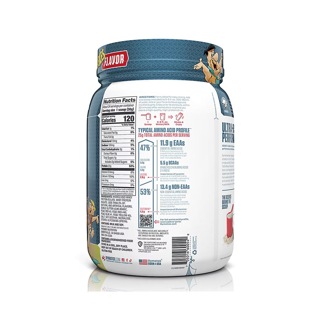 Dymatize ISO100 Hydrolyzed 25g 100% Whey Protein Powder, Fruity Pebbles (1.6 lbs)