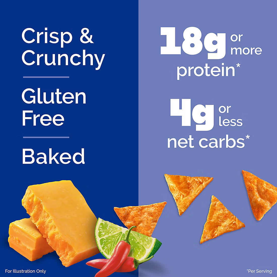 Quest Tortilla Chips Variety Pack, Nacho Cheese and Chili Lime (14 ct)