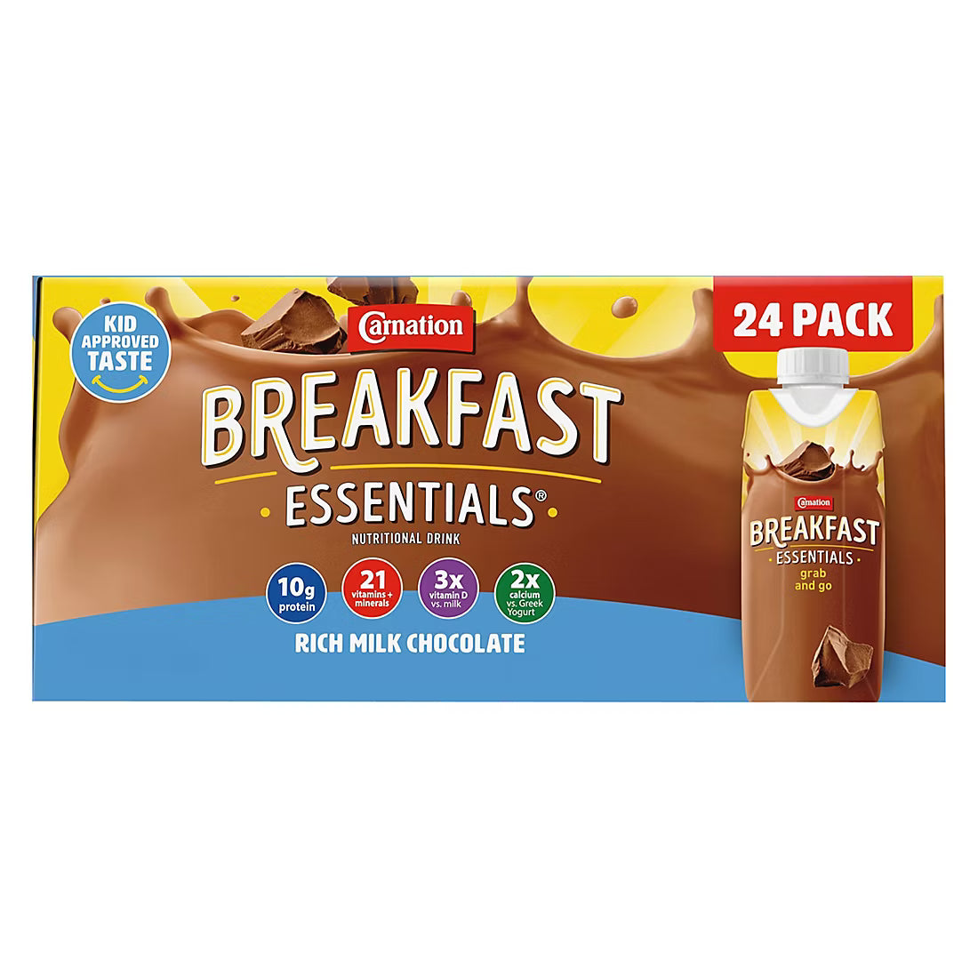 Carnation Breakfast Essentials Ready To Drink, Rich Milk Chocolate (8 oz , 24 pk)