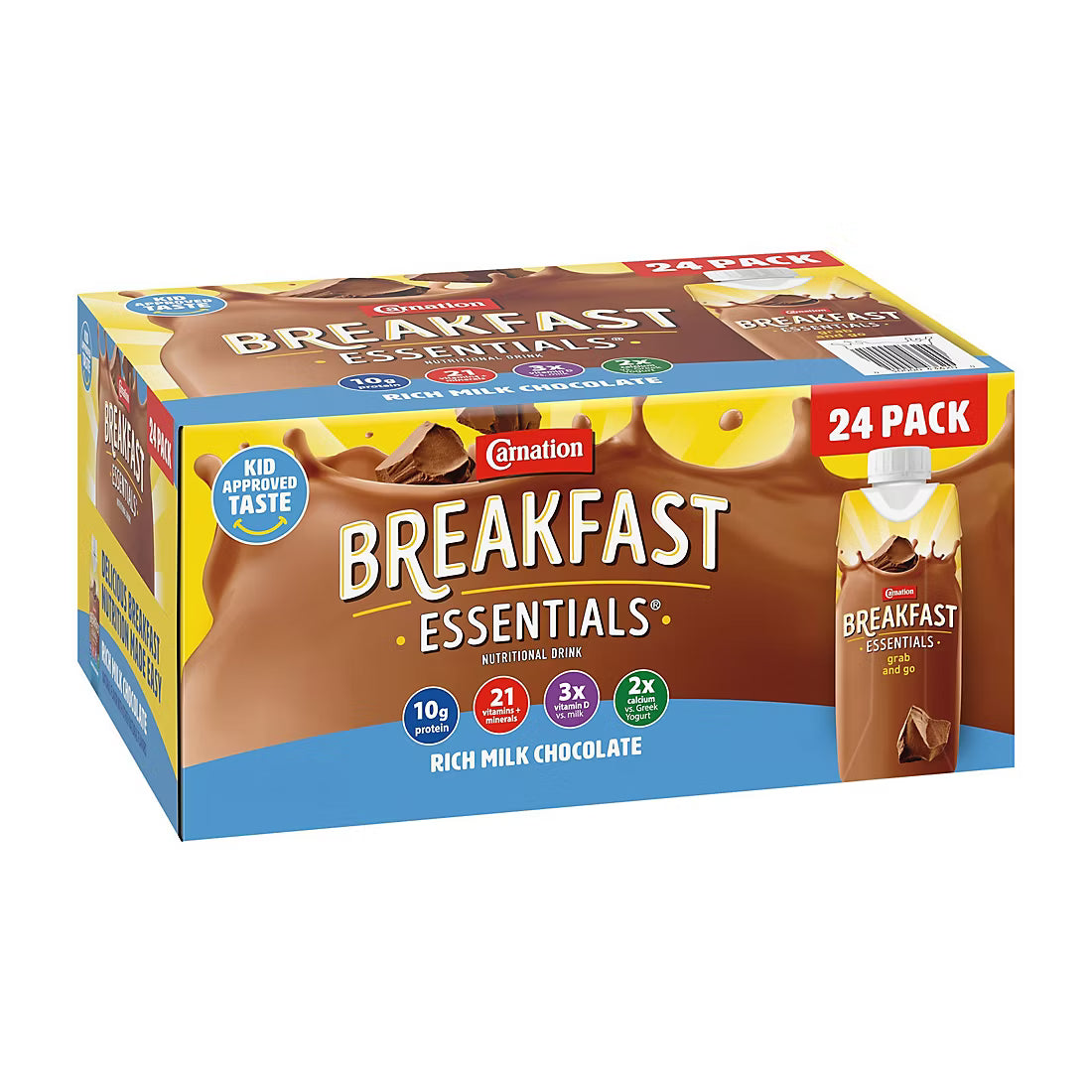 Carnation Breakfast Essentials Ready To Drink, Rich Milk Chocolate (8 oz , 24 pk)