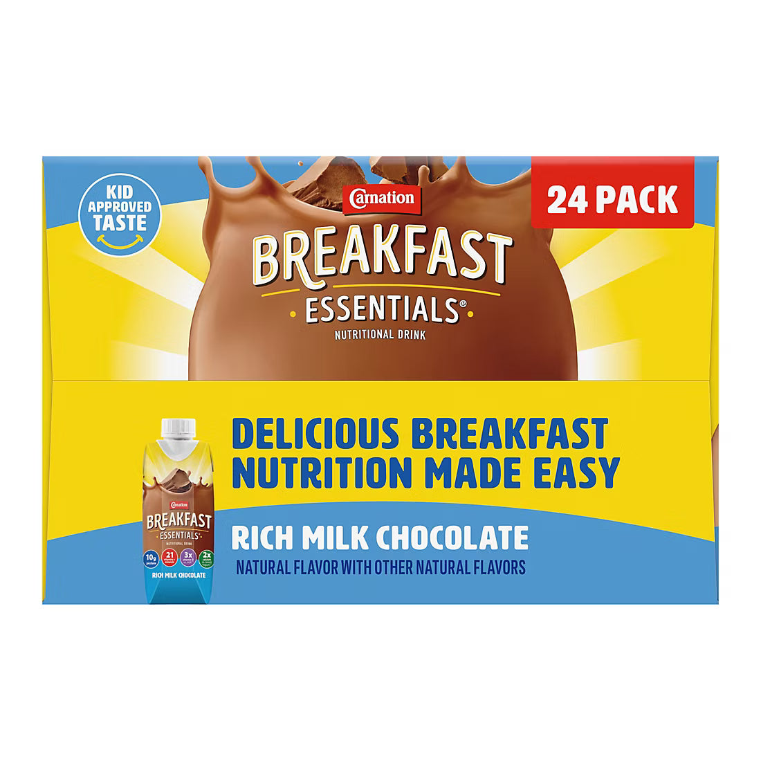 Carnation Breakfast Essentials Ready To Drink, Rich Milk Chocolate (8 oz , 24 pk)