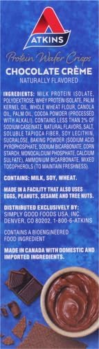 Atkins Protein Wafer Crisps, Chocolate Creme (18 ct )