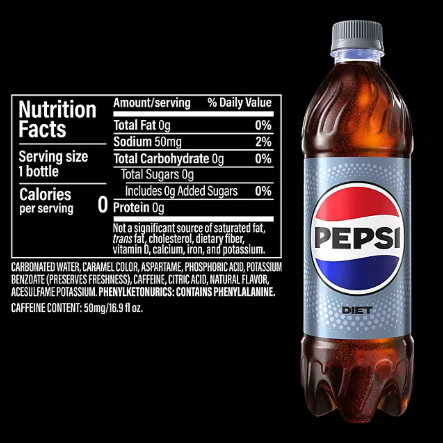 Diet Pepsi (16.9 fl. oz, 24 pk)