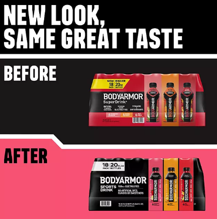 BODYARMOR Zero Sports Drink Variety Pack (20 fl. oz , 18 pk)