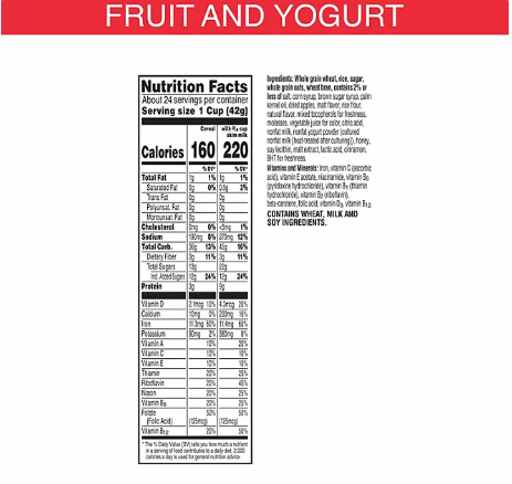 Special K Cereal, Fruit and Yogurt (37 oz , 2 pk)