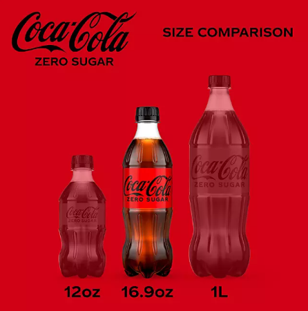 Coca-Cola Zero Sugar (16.9 fl oz, 24 pk)