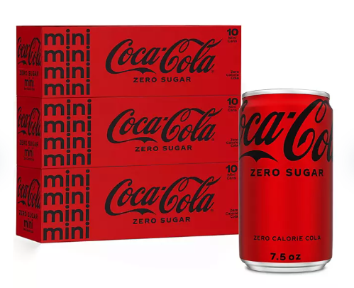 Coca-Cola Zero Sugar Mini Cans (7.5 fl. oz , 30 pk)