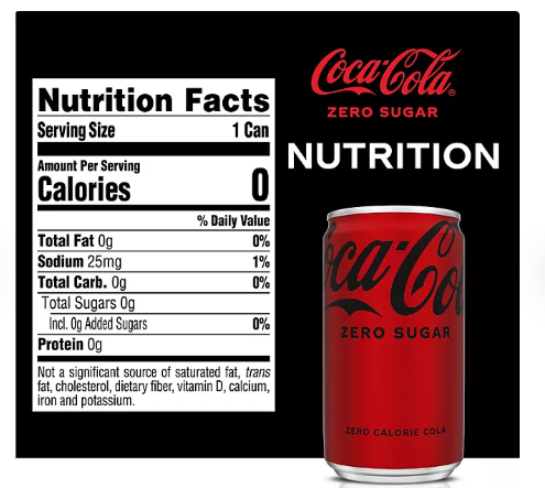 Coca-Cola Zero Sugar Mini Cans (7.5 fl. oz , 30 pk)