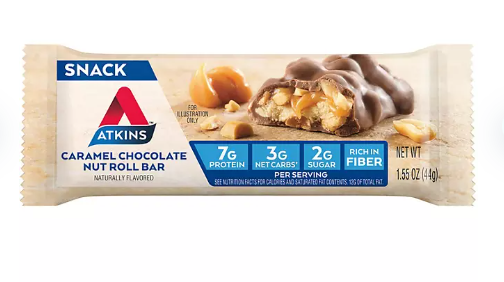 Atkins Caramel Chocolate Nut Roll Snack Bar (18 ct)