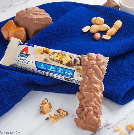 Atkins Caramel Chocolate Nut Roll Snack Bar (18 ct)