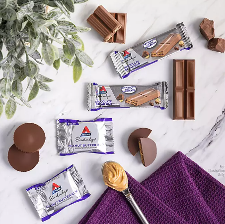Atkins Endulge Peanut Butter Cup Chocolate Break Bar Variety Pack (30 ct)