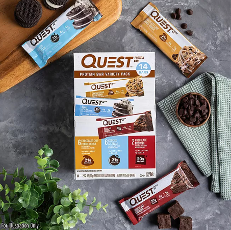 Quest Protein Bars Gluten Free, Variety Pack (14 ct )
