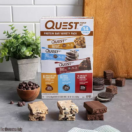 Quest Protein Bars Gluten Free, Variety Pack (14 ct )
