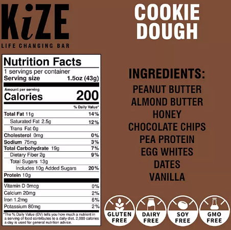 KiZE Life Changing Bar Variety Pack (12 ct)