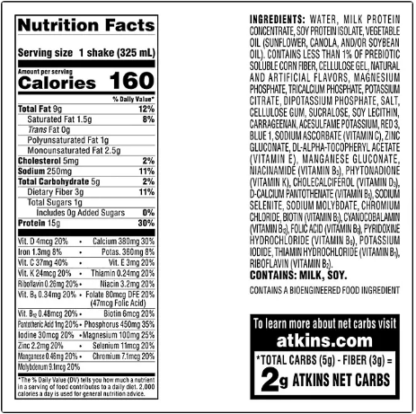 Atkins 15g Keto Protein Shake, Strawberry (11 fl. oz 15 pk)