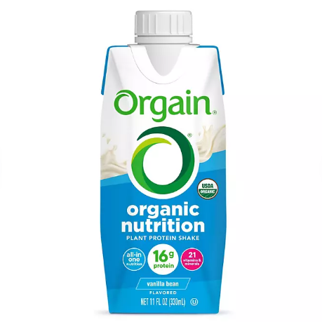 Orgain Organic Nutrition 16g Vegan Plant Based Protein Shake, Smooth Chocolate (11 fl. oz , 12 ct)
