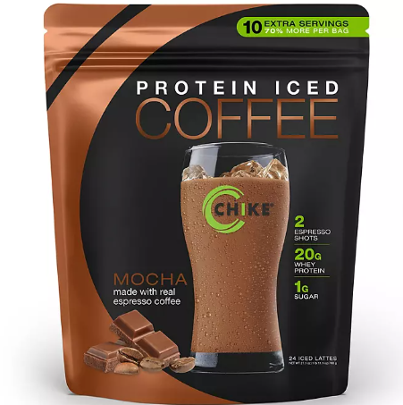 Chike Iced Coffee 20g Whey Protein Powder, Mocha (27.1 oz)