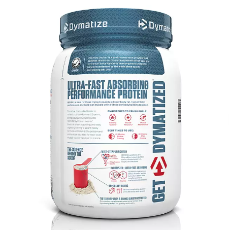 Dymatize ISO100 Hydrolyzed 25g 100% Whey Protein Powder, Gourmet Vanilla (1.6 lbs)