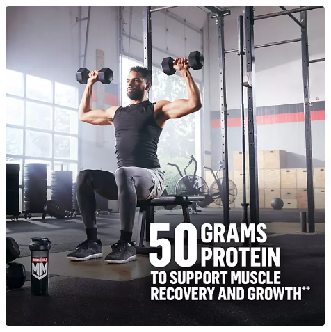 Muscle Milk Pro Series 50g Whey Protein Powder, Knockout Chocolate (2.54 lbs)